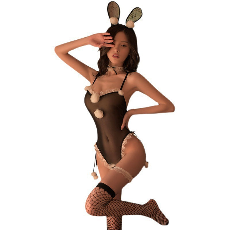 LoveStory - Roleplay Kit: Bunny Lady Black Sexy Bodysuit